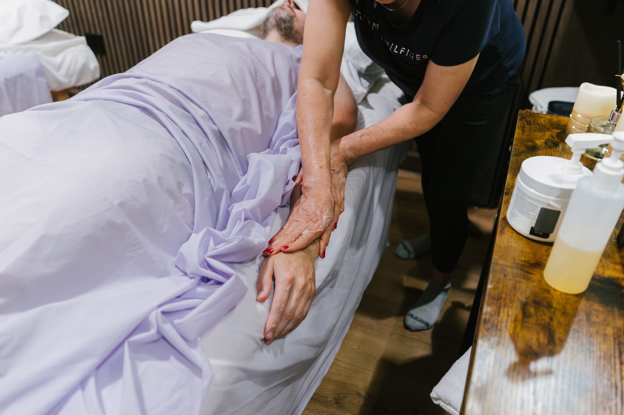 Massage therapy detail